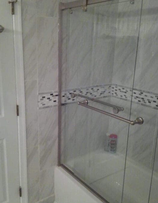 New-Tub-Install-Tilework-Shower-Door-Install