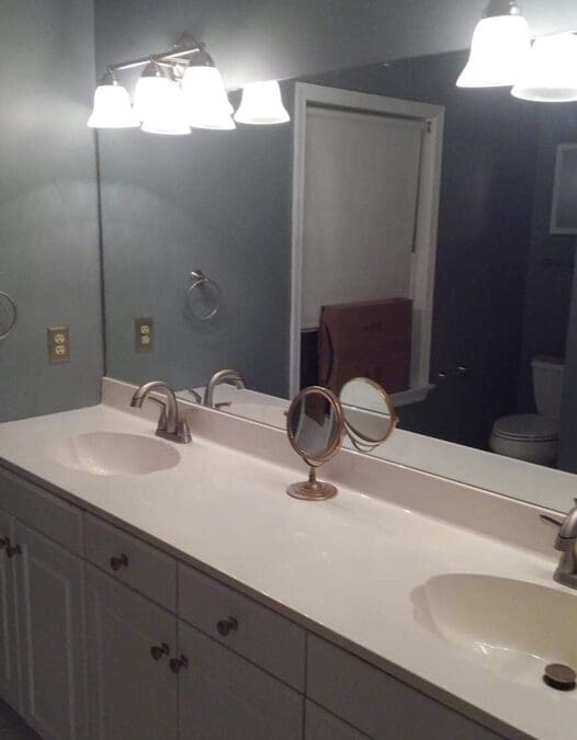 Painted-walls-vanity-and-install-lights